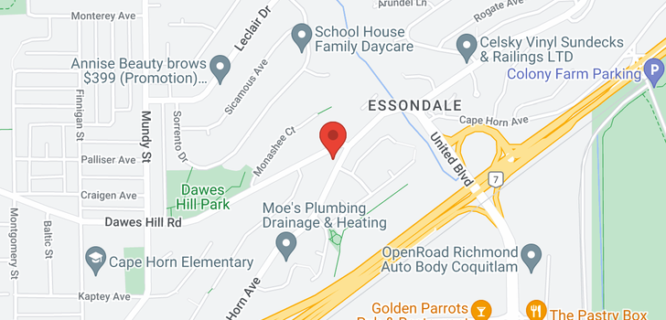 map of 2421 CAPE HORN AVENUE